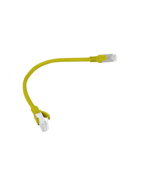 Lanberg PCU5-10CC-0025-Y cable de red Amarillo 0,25 m Cat5e U UTP (UTP)