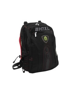 KeepOut BK7RXL mochila Negro, Rojo Imitación piel, Nylon