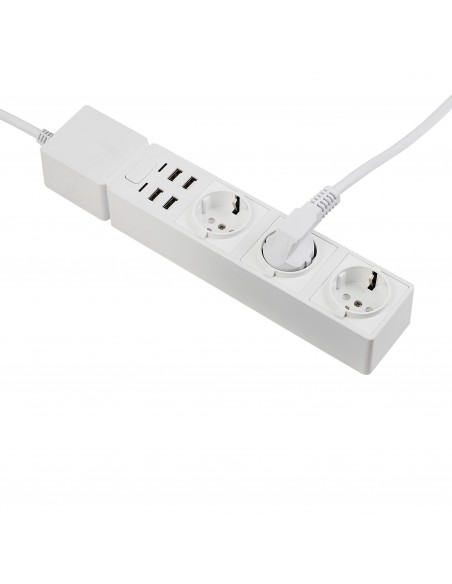 Edimax SP-1123WT base múltiple 1,5 m 3 salidas AC Interior Blanco