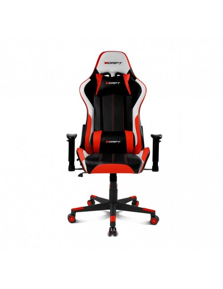 DRIFT DR175 Silla para videojuegos universal Asiento acolchado Negro, Rojo, Blanco