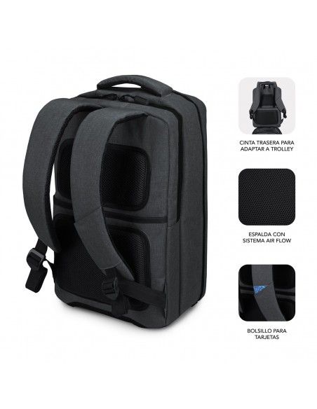 SUBBLIM MOCHILA TRAVELLER AIR PADDING 15.6'' GREY