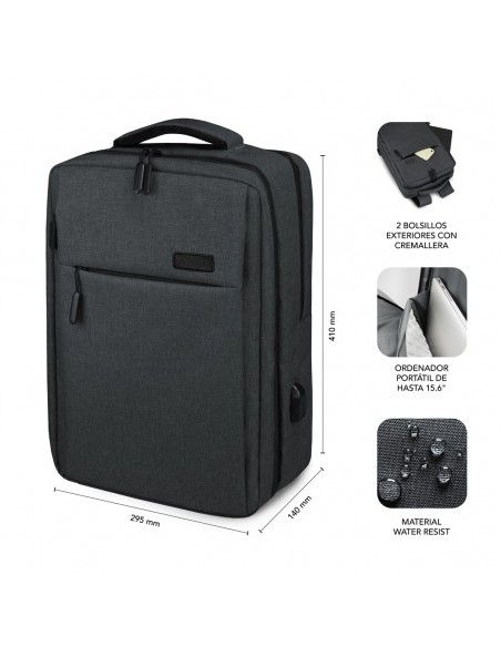 SUBBLIM MOCHILA TRAVELLER AIR PADDING 15.6'' GREY