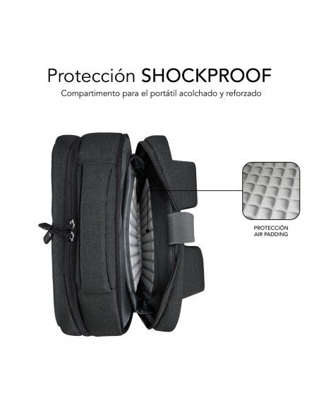 SUBBLIM MOCHILA TRAVELLER AIR PADDING 15.6'' GREY