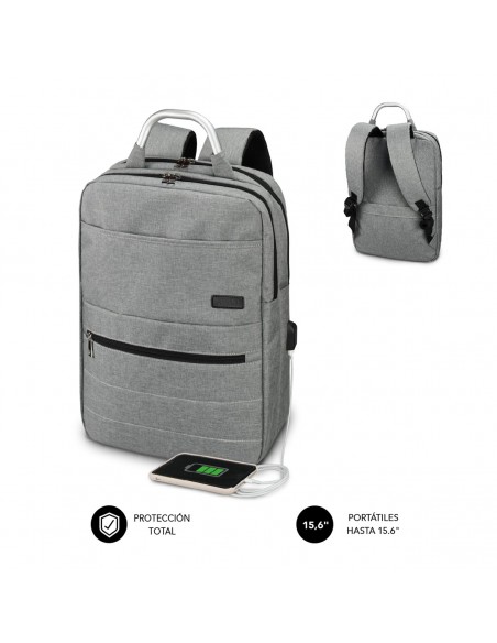 SUBBLIM MOCHILA ELITE AIRPADDING 15.6'' GREY