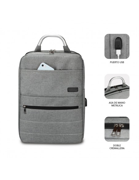 SUBBLIM MOCHILA ELITE AIRPADDING 15.6'' GREY