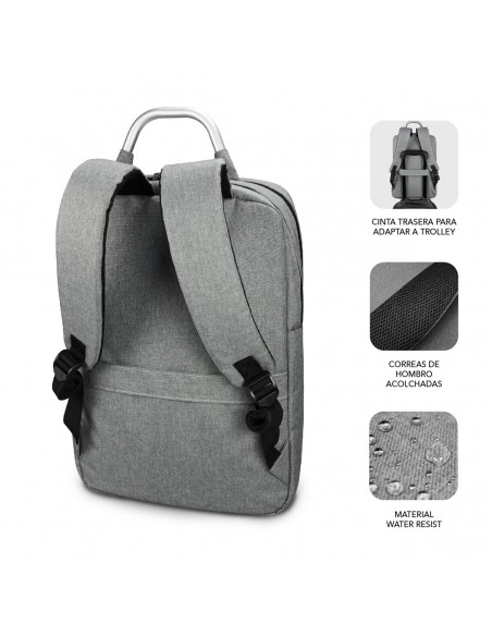 SUBBLIM MOCHILA ELITE AIRPADDING 15.6'' GREY