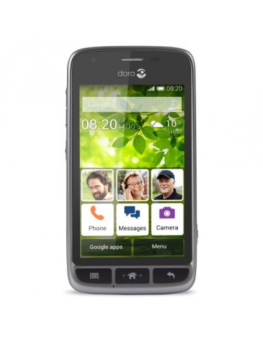 Doro Liberto 820 Mini 10,2 cm (4") Android 4.4.2 3G MicroUSB 4 GB 1500 mAh Negro, Plata