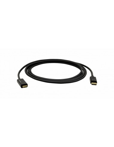 Kramer Electronics C-DPM HM UHD-6 adaptador de cable de vídeo 1,8 m DisplayPort HDMI Negro