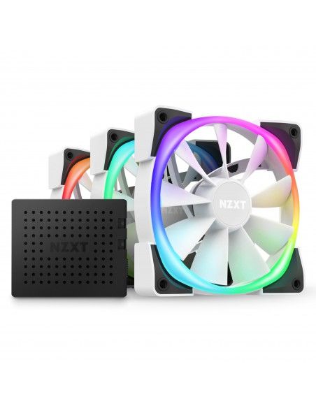 NZXT Aer RGB 2 Carcasa del ordenador Ventilador 12 cm Blanco 3 pieza(s)
