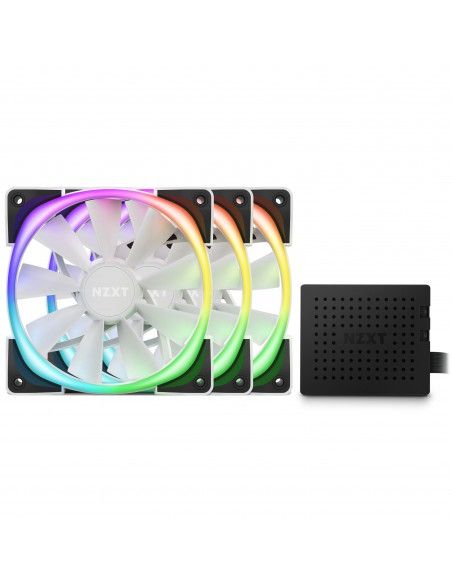 NZXT Aer RGB 2 Carcasa del ordenador Ventilador 12 cm Blanco 3 pieza(s)