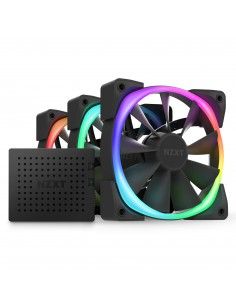 NZXT Aer RGB 2 Carcasa del ordenador Ventilador 12 cm Negro 3 pieza(s)