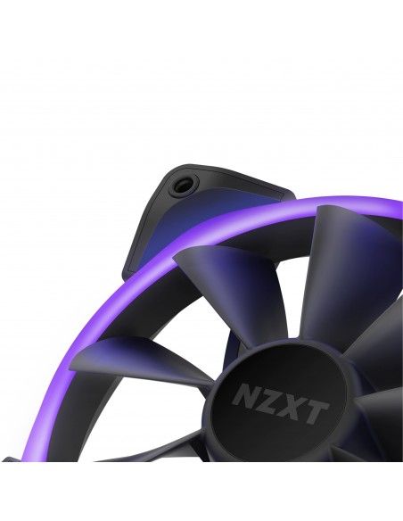 NZXT Aer RGB 2 Carcasa del ordenador Ventilador 12 cm Negro 3 pieza(s)
