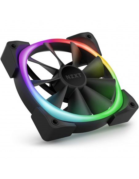 NZXT Aer RGB 2 Carcasa del ordenador Ventilador 12 cm Negro 3 pieza(s)