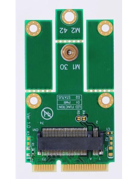 AOPEN BPLUS M2MP1 M.2 2230 TO MINI PCI-E ADAPTER (54.05025.0010) - Imagen 1