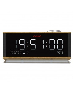 Aiwa CR-90BT despertador Reloj despertador digital Madera