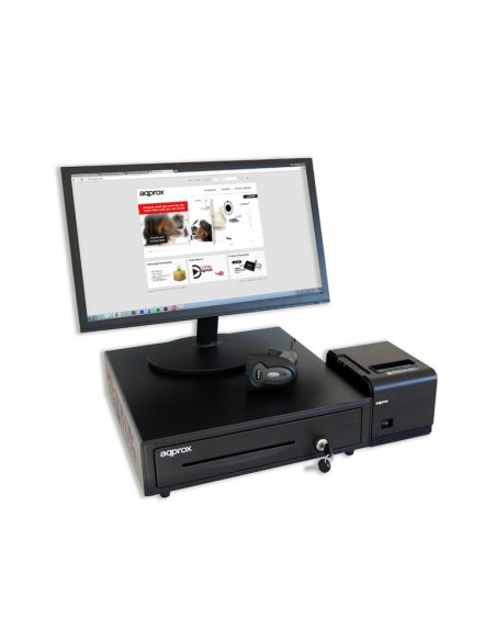 Approx appLS00+ Lector de códigos de barras portátil 1D Laser Negro