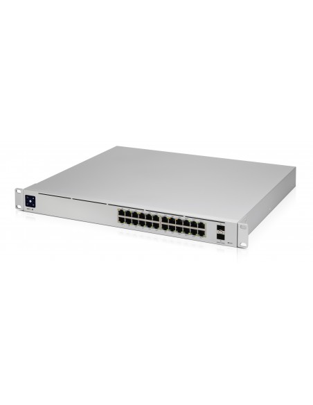 Ubiquiti Networks UniFi Pro 24-Port PoE Gestionado L2 L3 Gigabit Ethernet (10 100 1000) Energía sobre Ethernet (PoE) 1U Plata