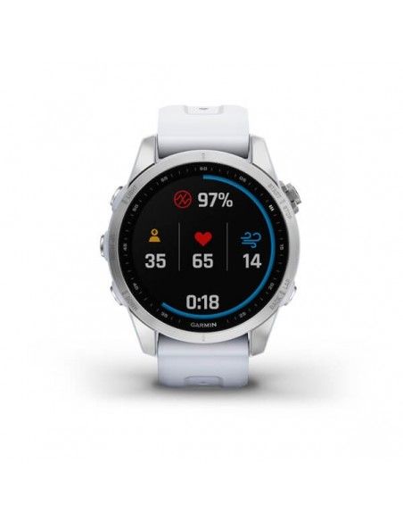Garmin fenix 7S 3,05 cm (1.2") 42 mm MIP Plata GPS (satélite)