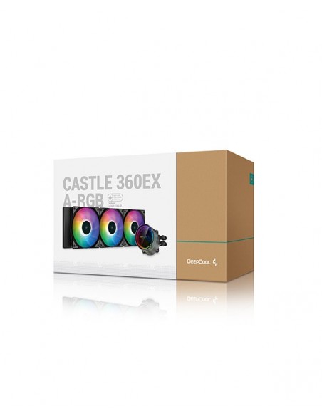 DeepCool CASTLE 360EX A-RGB Procesador All-in-one liquid cooler 12 cm Negro