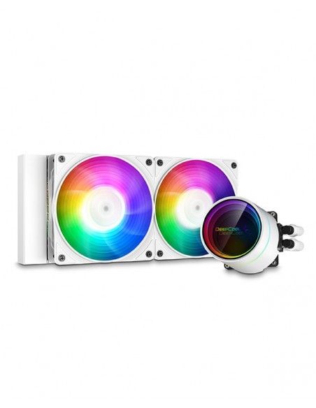 DeepCool CASTLE 240EX A-RGB WH Procesador All-in-one liquid cooler 12 cm Blanco