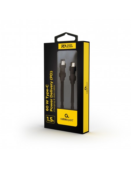 Gembird CC-USB2-CMCM60-1.5M cable USB 1,5 m USB 2.0 USB C Negro