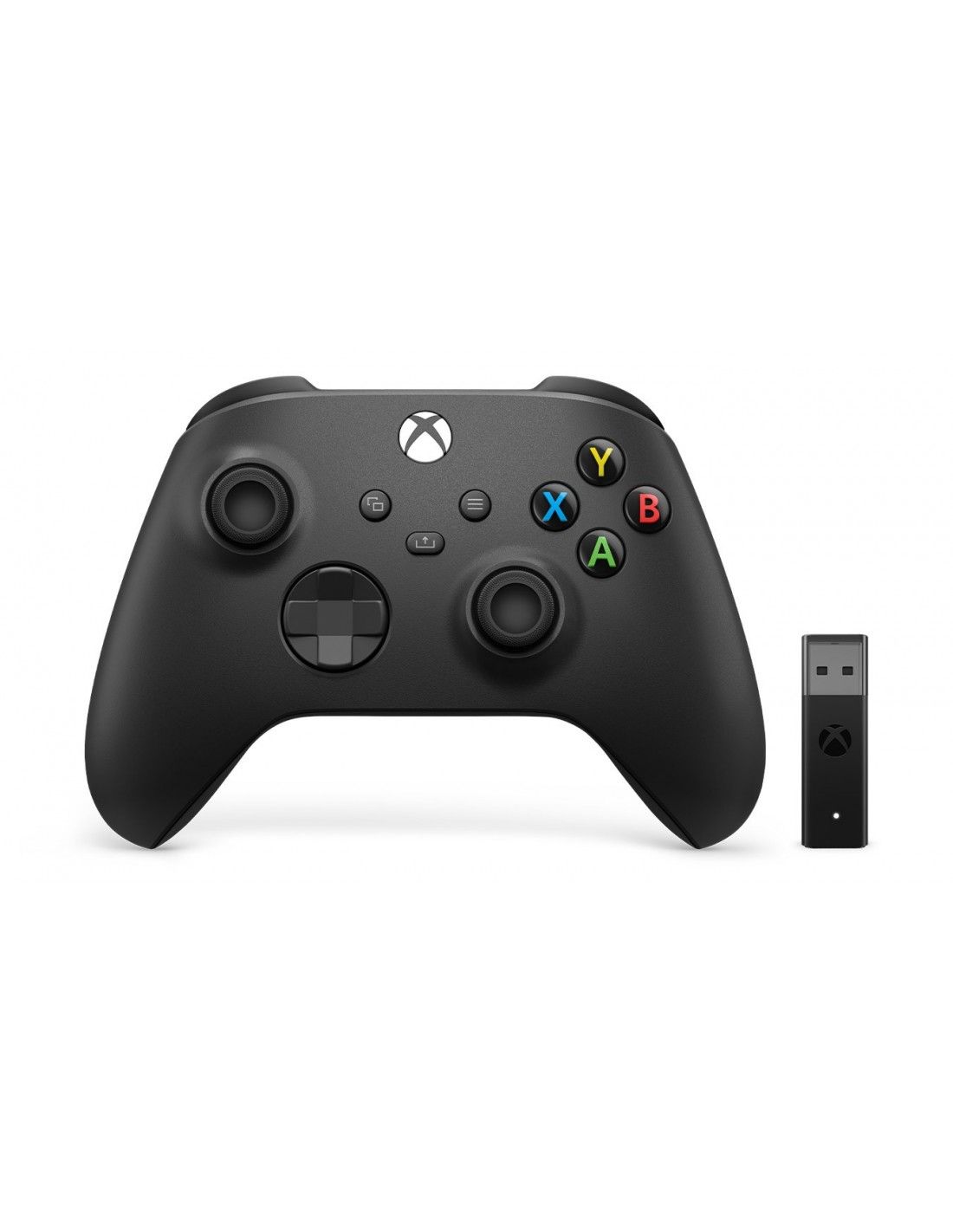 semáforo incondicional soplo Microsoft Xbox Wireless Controller + Wireless Adapter for Windows 10 Negro  Gamepad PC, Xbox One, Xbox