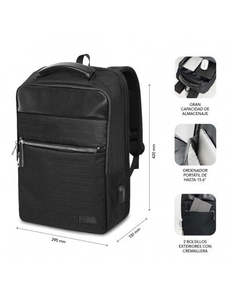 SUBBLIM Mochila de negocios Business V2 AP Backpack 16" Negro