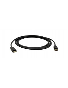 Kramer Electronics C-DPM HM UHD-10 adaptador de cable de vídeo 3 m DisplayPort HDMI tipo A (Estándar) Negro
