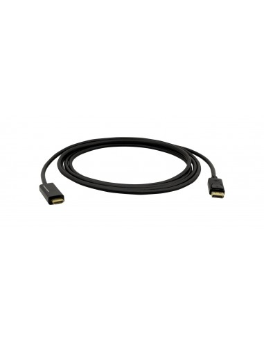 Kramer Electronics C-DPM HM UHD-10 adaptador de cable de vídeo 3 m DisplayPort HDMI tipo A (Estándar) Negro