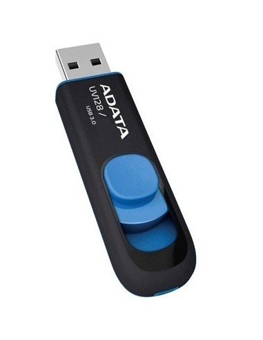 ADATA 64GB DashDrive UV128 unidad flash USB USB tipo A 3.2 Gen 1 (3.1 Gen 1) Negro, Azul