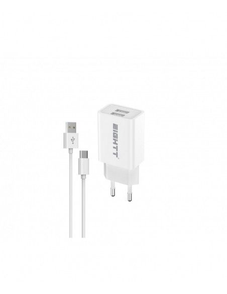 Eightt ECW-C cargador de dispositivo móvil Blanco Interior