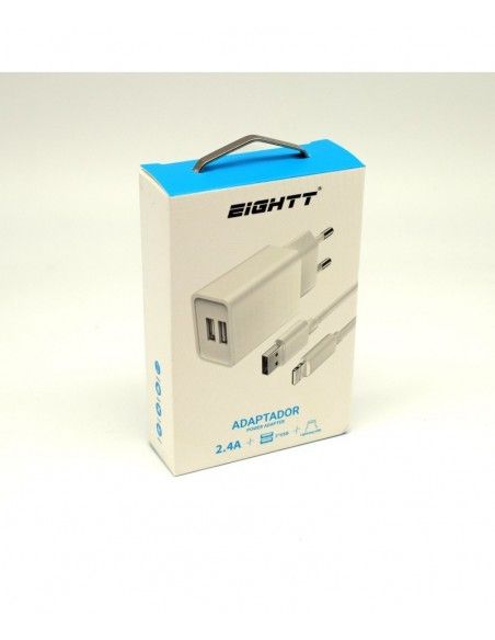 Eightt ECW-IP cargador de dispositivo móvil Blanco Interior