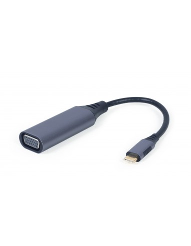 Cablexpert A-USB3C-VGA-01 adaptador de cable de vídeo 0,15 m USB Tipo C VGA (D-Sub) Gris