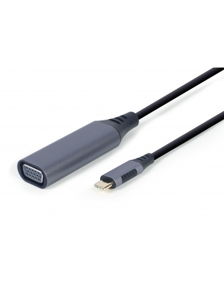 Cablexpert A-USB3C-VGA-01 adaptador de cable de vídeo 0,15 m USB Tipo C VGA (D-Sub) Gris