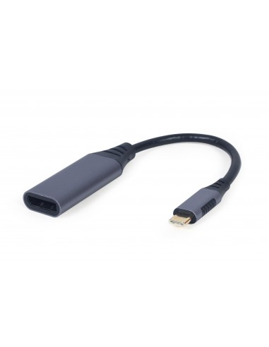Cablexpert A-USB3C-DPF-01 adaptador de cable de vídeo 0,15 m USB Tipo C DisplayPort Gris