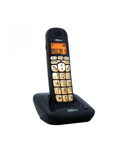 MaxCom MC6800 teléfono Teléfono DECT Identificador de llamadas Negro