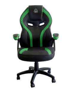KeepOut XS200 Silla para videojuegos universal Asiento acolchado Negro, Verde