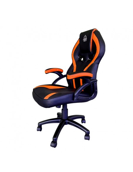 KeepOut XS200 Silla para videojuegos universal Asiento acolchado Negro, Naranja