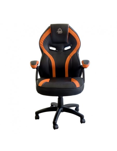 KeepOut XS200 Silla para videojuegos universal Asiento acolchado Negro, Naranja