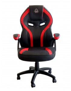 KeepOut XS200 Silla para videojuegos universal Asiento acolchado Negro, Rojo