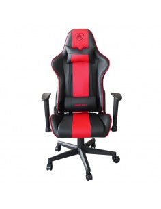 KeepOut XSPRO-RACING Silla para videojuegos universal Asiento acolchado Negro, Rojo