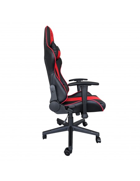 KeepOut XSPRO-RACING Silla para videojuegos universal Asiento acolchado Negro, Rojo