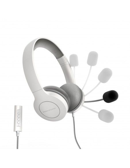 Energy Sistem 452156 auricular y casco Auriculares Alámbrico Diadema Llamadas Música USB tipo A Blanco