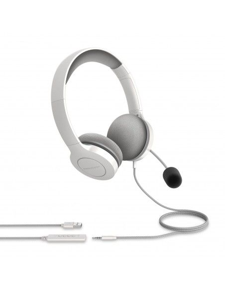 Energy Sistem 452156 auricular y casco Auriculares Alámbrico Diadema Llamadas Música USB tipo A Blanco