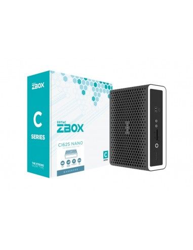 Zotac ZBOX CI625 Nano 1,8 l tamaño PC Negro, Blanco i3-1115G4 3 GHz