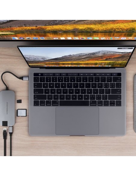 HYPER HD247B-GRAY cable USB USB C Gris