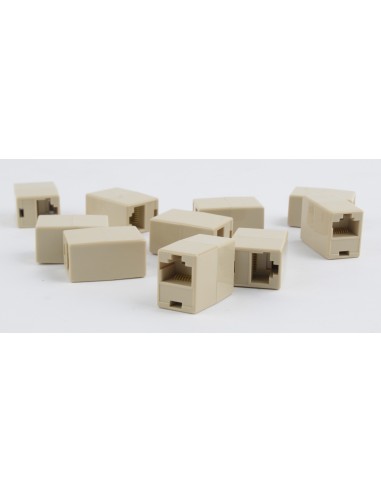 Gembird TA-350 10 cambiador de género para cable 8P8C RJ-45 Beige