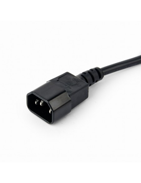 Gembird EG-PSU3-01 base múltiple 0,6 m 3 salidas AC Interior Negro