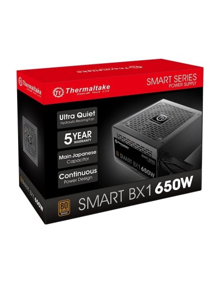 Thermaltake Smart BX1 unidad de fuente de alimentación 650 W 24-pin ATX ATX Negro