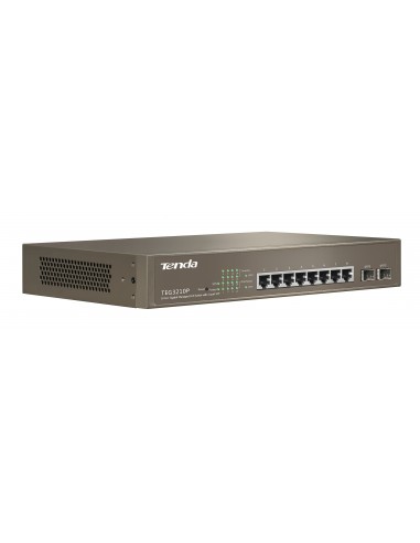 Tenda TEG3210P switch Gestionado Gigabit Ethernet (10 100 1000) Energía sobre Ethernet (PoE) 1U Bronce